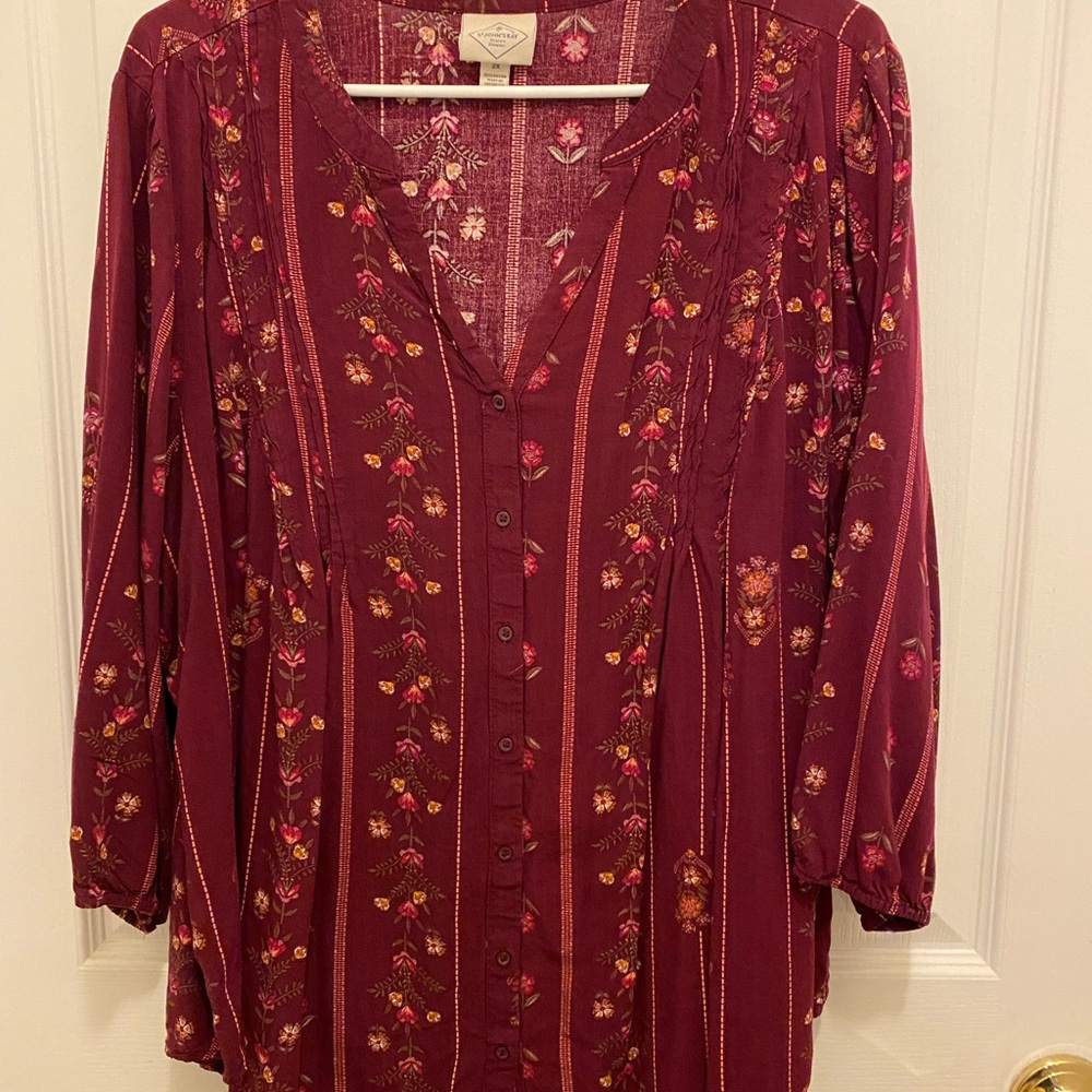 St. John’s Bay floral blouse